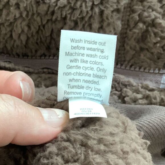 NWT!! Teddy Bear Zip Up Coat in Chocolate XXL - Picture 7 of 8